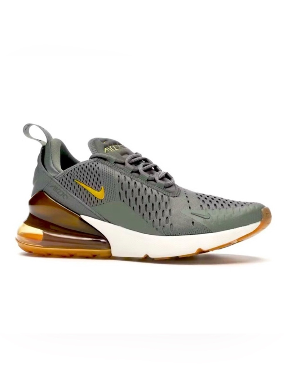 Nike Air Max 270 Women’s Dark Stucco with Metallic Gold Accent